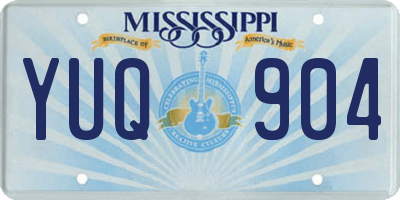 MS license plate YUQ904