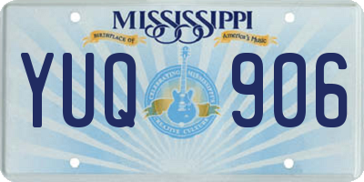 MS license plate YUQ906
