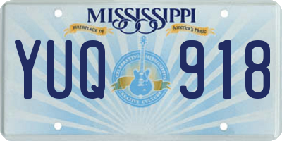 MS license plate YUQ918