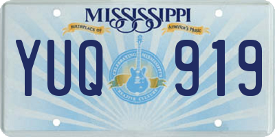 MS license plate YUQ919