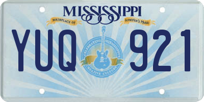 MS license plate YUQ921