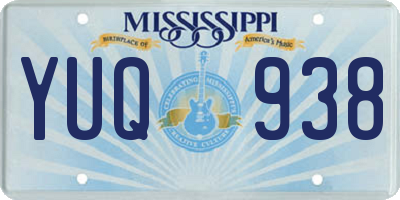 MS license plate YUQ938