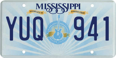 MS license plate YUQ941