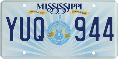 MS license plate YUQ944