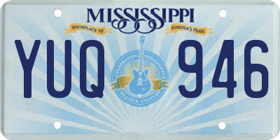 MS license plate YUQ946