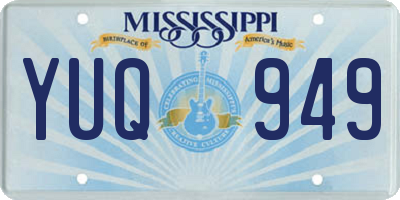 MS license plate YUQ949