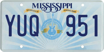MS license plate YUQ951
