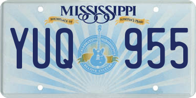 MS license plate YUQ955