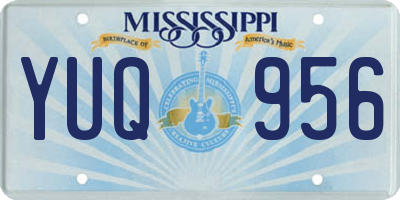 MS license plate YUQ956