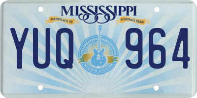 MS license plate YUQ964