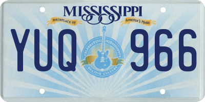 MS license plate YUQ966