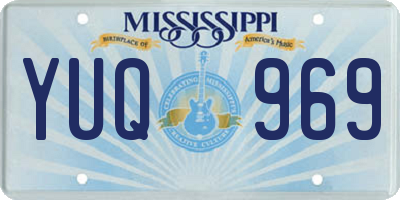 MS license plate YUQ969