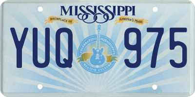 MS license plate YUQ975