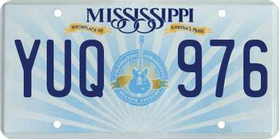 MS license plate YUQ976