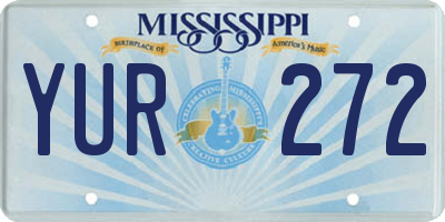 MS license plate YUR272