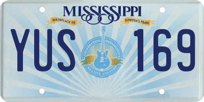 MS license plate YUS169
