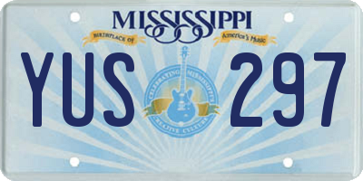 MS license plate YUS297