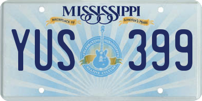 MS license plate YUS399