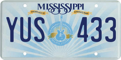 MS license plate YUS433