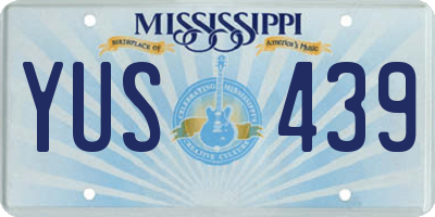 MS license plate YUS439