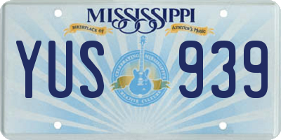 MS license plate YUS939