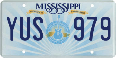 MS license plate YUS979