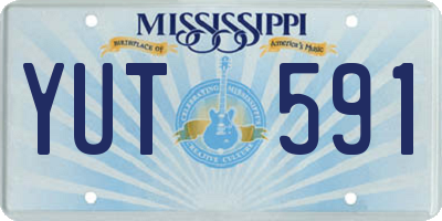 MS license plate YUT591