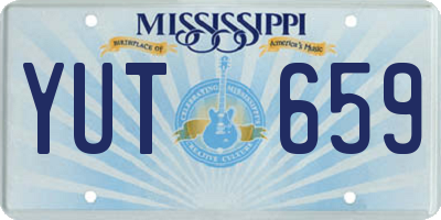MS license plate YUT659