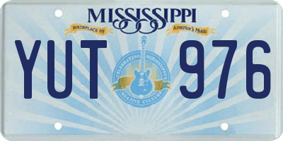 MS license plate YUT976