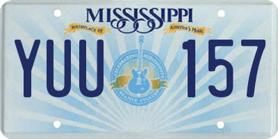 MS license plate YUU157