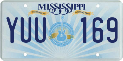 MS license plate YUU169
