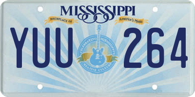 MS license plate YUU264
