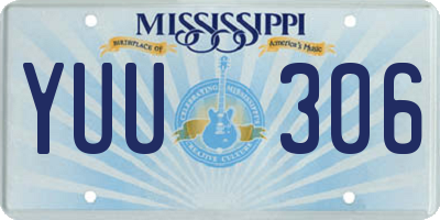 MS license plate YUU306