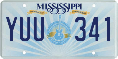 MS license plate YUU341