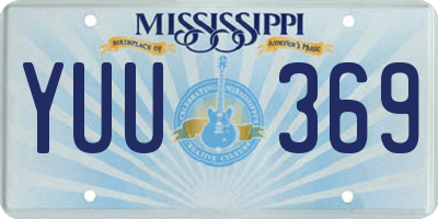 MS license plate YUU369