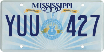 MS license plate YUU427