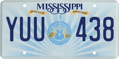 MS license plate YUU438