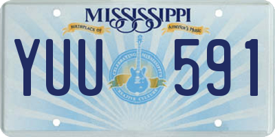 MS license plate YUU591