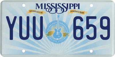 MS license plate YUU659