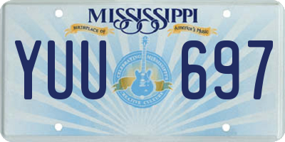 MS license plate YUU697