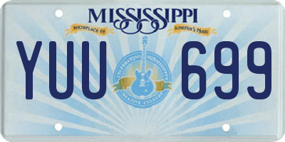 MS license plate YUU699