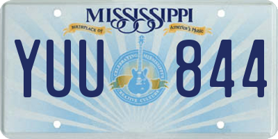 MS license plate YUU844