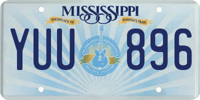 MS license plate YUU896