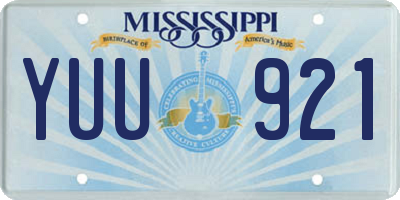 MS license plate YUU921