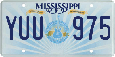 MS license plate YUU975