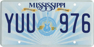 MS license plate YUU976