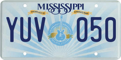 MS license plate YUV050