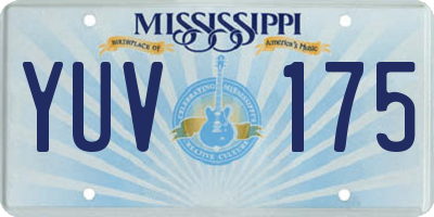 MS license plate YUV175