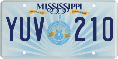 MS license plate YUV210