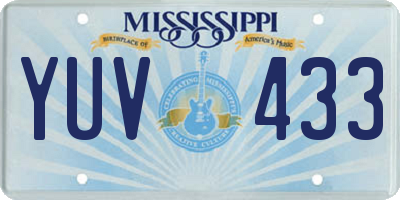 MS license plate YUV433